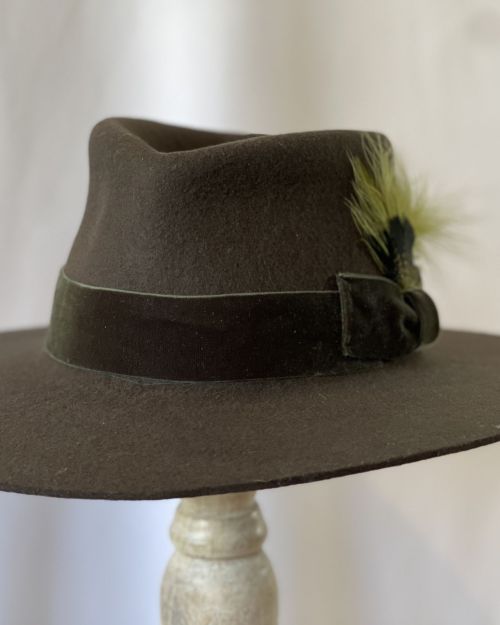 Olive Green Fedora