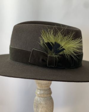 Olive Green Fedora